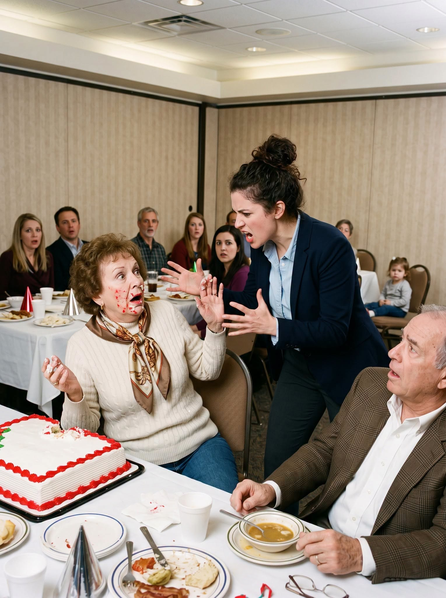 My mother-in-law slapped my two-year-old daughter at her own birthday celebration. However, my husband didn’t immediately say, “Don’t touch my child.” Instead, he turned to his mother and remarked, “Mom, I told you—not in front of everyone.” I took my daughter and departed. A few hours later, his cousin shared the complete video from across the room. It began a few seconds before the slap—and revealed something my husband never anticipated I would witness.