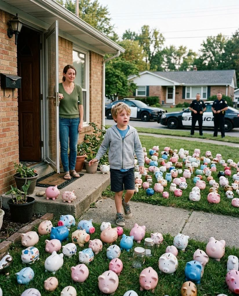 Six-Year-Old Boy Donates His Savings And Discovers A Yard Full Of Piggy Banks-ginny