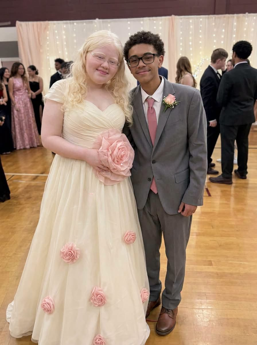 My daughter was informed she was “too large” to wear a stunning prom dress—then her best friend discreetly crafted a gown by hand, and his reaction when she entered the prom left everyone in the room astonished.
